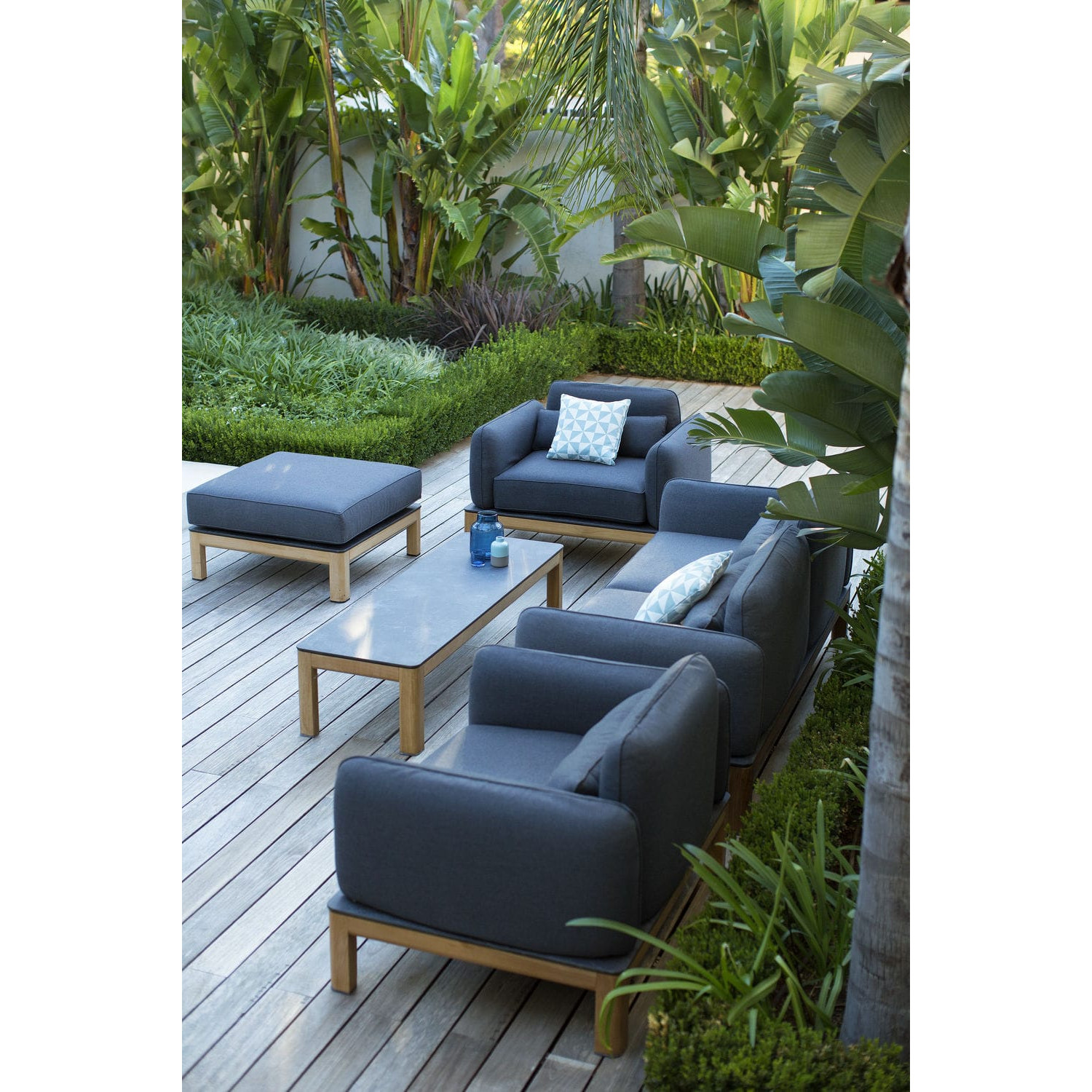 low armchair for garden TEKURA