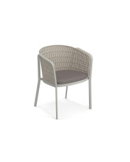 Fauteuil CAROUSEL  alu corde plate Emu