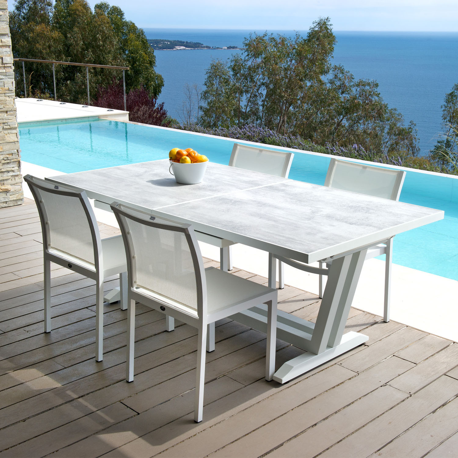 Table de jardin extensible FUSION 200 cm - Les Jardins Du Sud