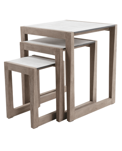 Lot 3 tables gigognes SKAAL Les Jardins