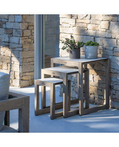 Lot 3 tables gigognes SKAAL Les Jardins