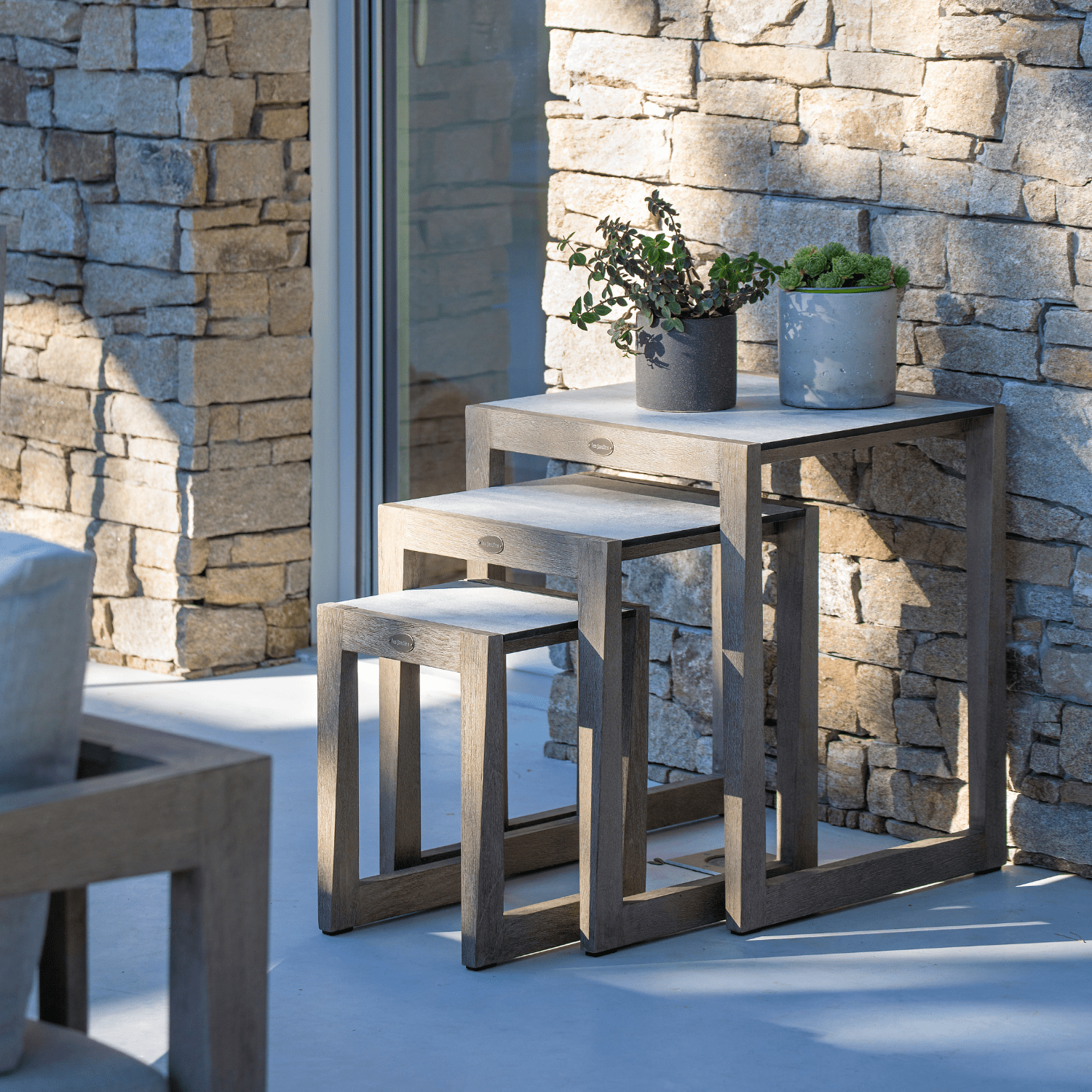 Lot 3 tables gigognes SKAAL Les Jardins