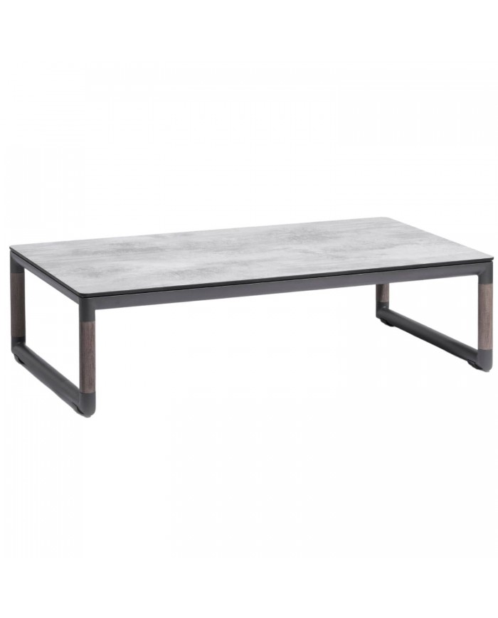 Table basse XL gris espace BASTINGAGE Les Jardins