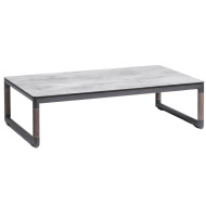 Table basse XL gris espace BASTINGAGE Les Jardins