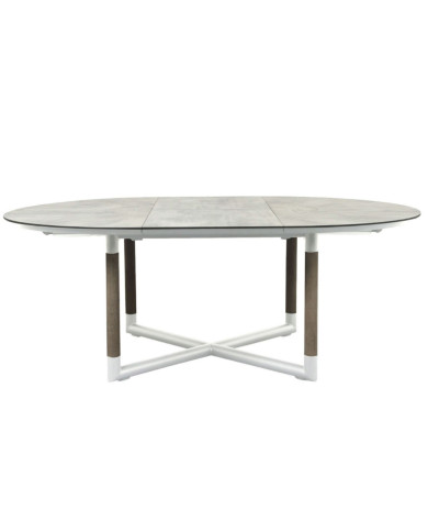 Table ronde extensible BASTINGAGE 146/206 x 146 cm