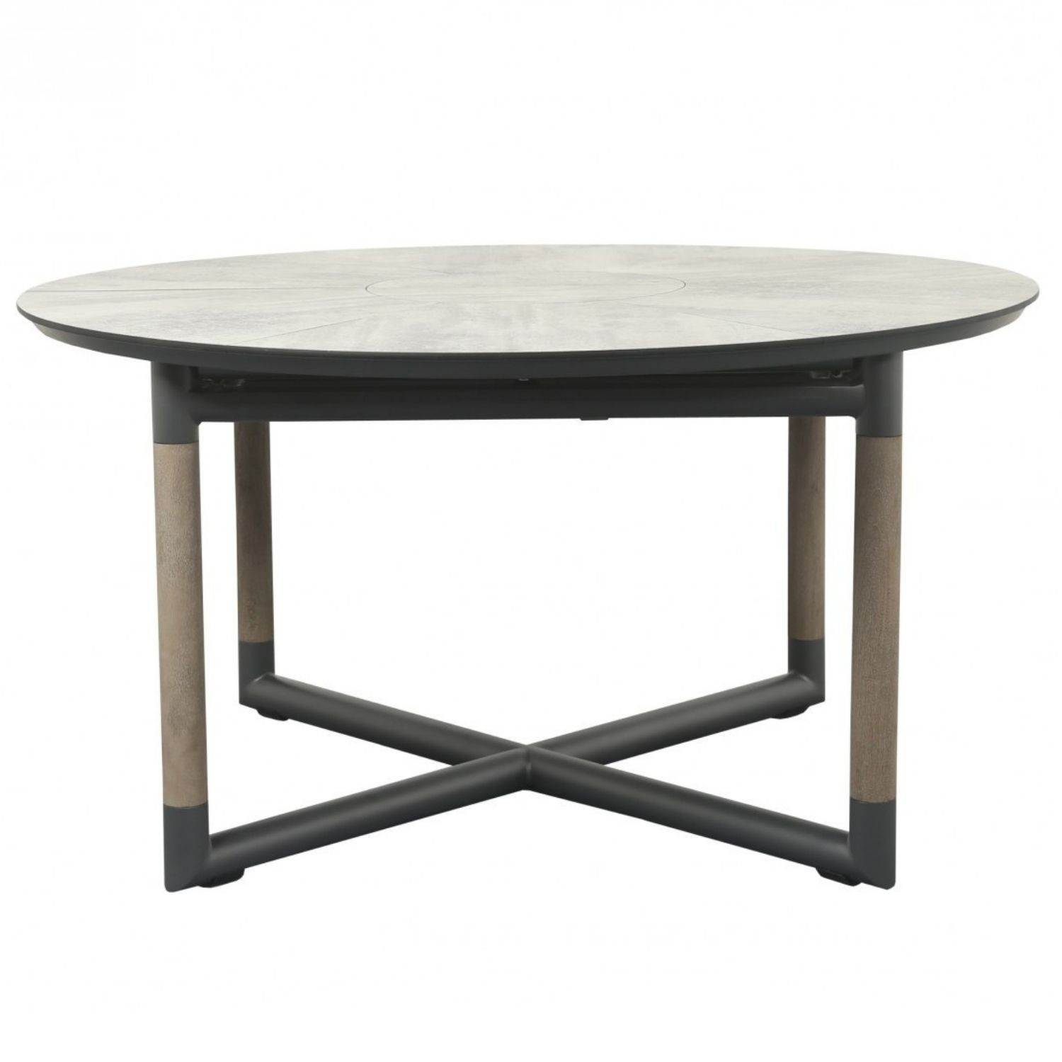 Table ronde extensible BASTINGAGE 146/206 x 146 cm