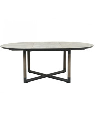 Table ronde extensible BASTINGAGE 146/206 x 146 cm