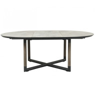 Table ronde extensible BASTINGAGE 146/206 x 146 cm