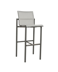 Tabouret haut gris BASTINGAGE Les Jardins