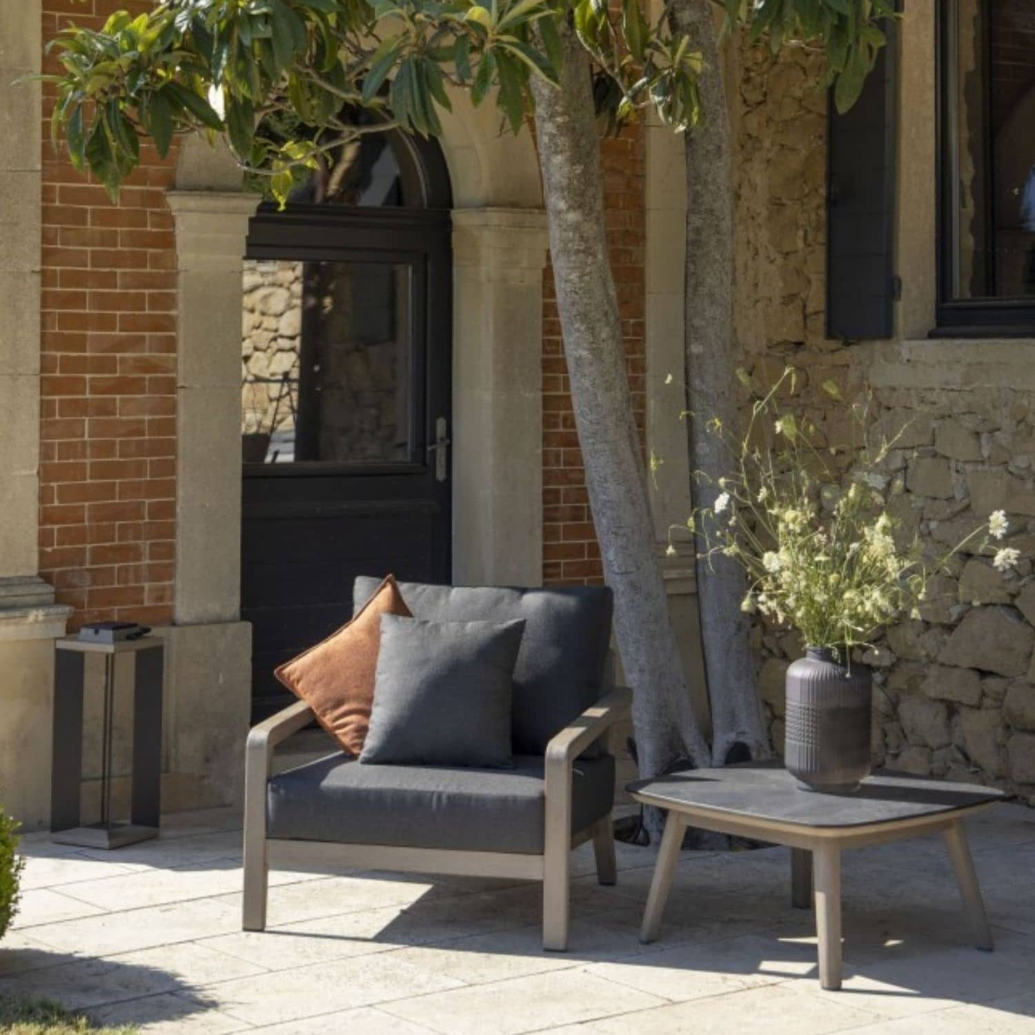 Table Basse COPENHAGUE 80x 80 cm Les jardins