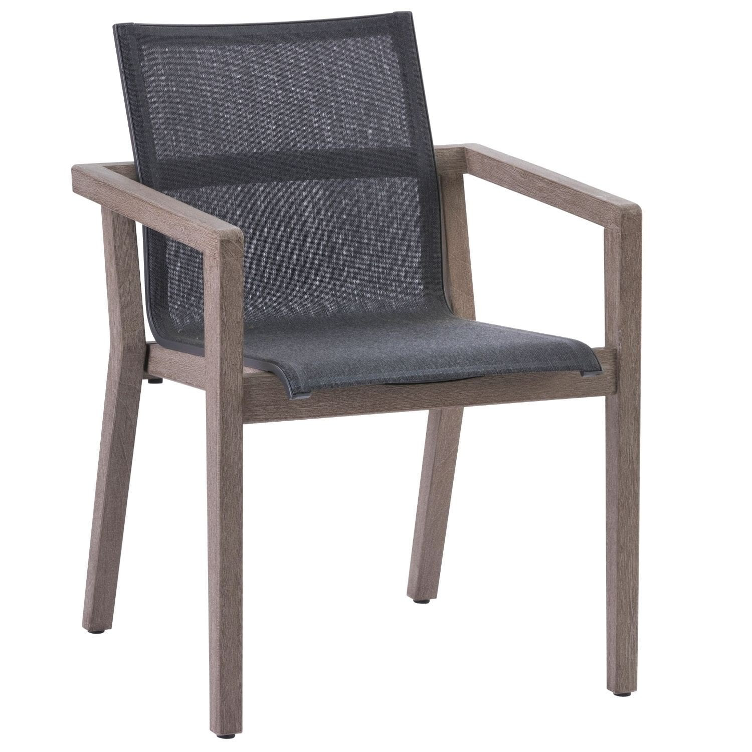 Fauteuil empilable grafito COPENHAGUE Les Jardins