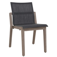 Chaise empilable grafito COPENHAGUE Les Jardins