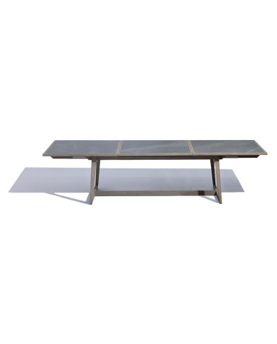 Table céramique noire SKAAL 200/300cm Les Jardins