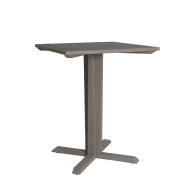 Table haute pied central grise SKAAL Les Jardins