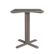 Table haute pied central grise SKAAL Les Jardins