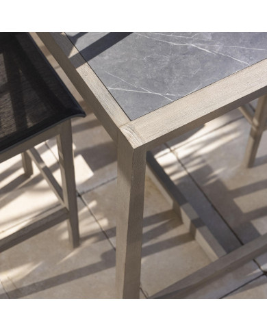 Table haute céramique SKAAL 89x85 cm Les Jardins
