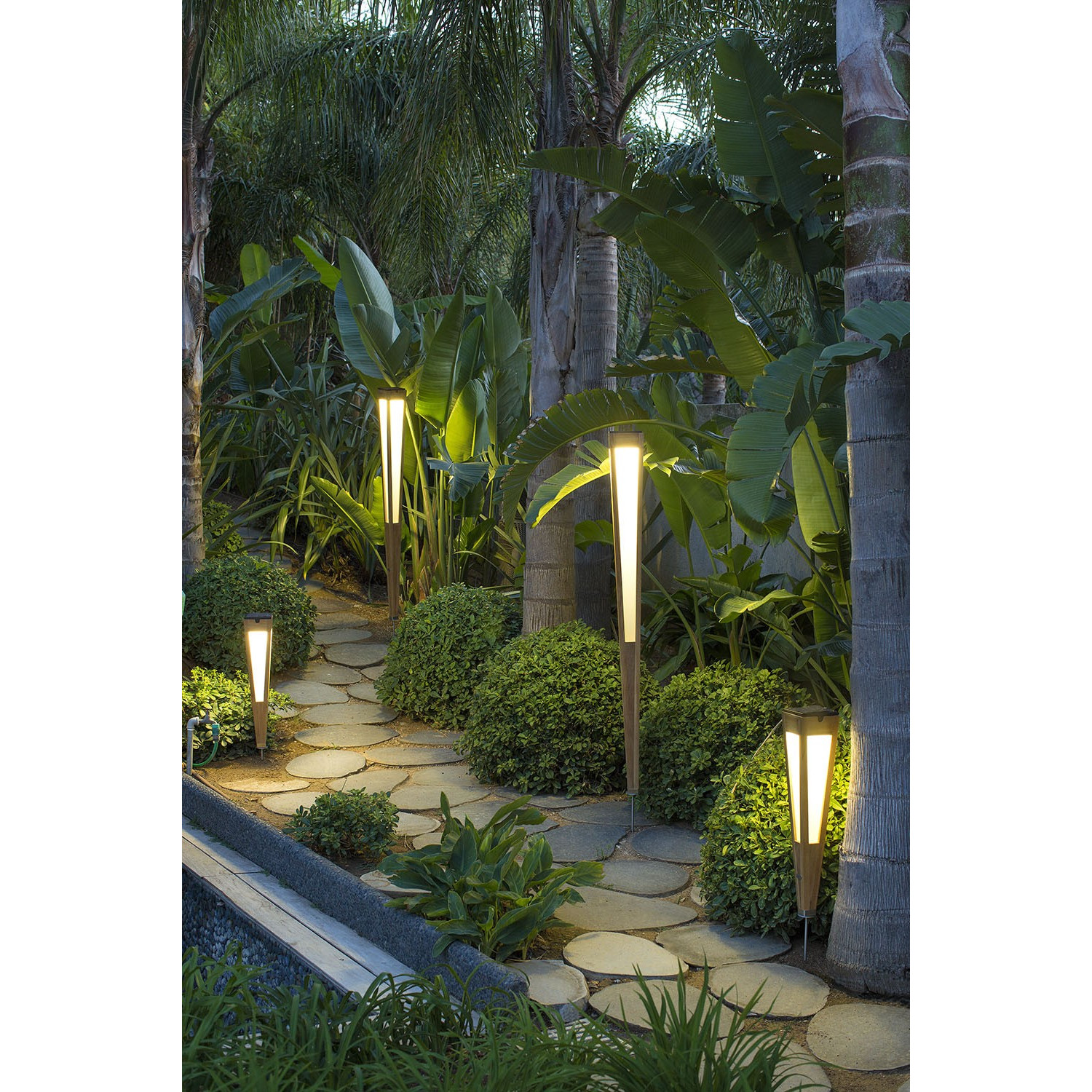 Torche Solaire Teck LES JARDINS