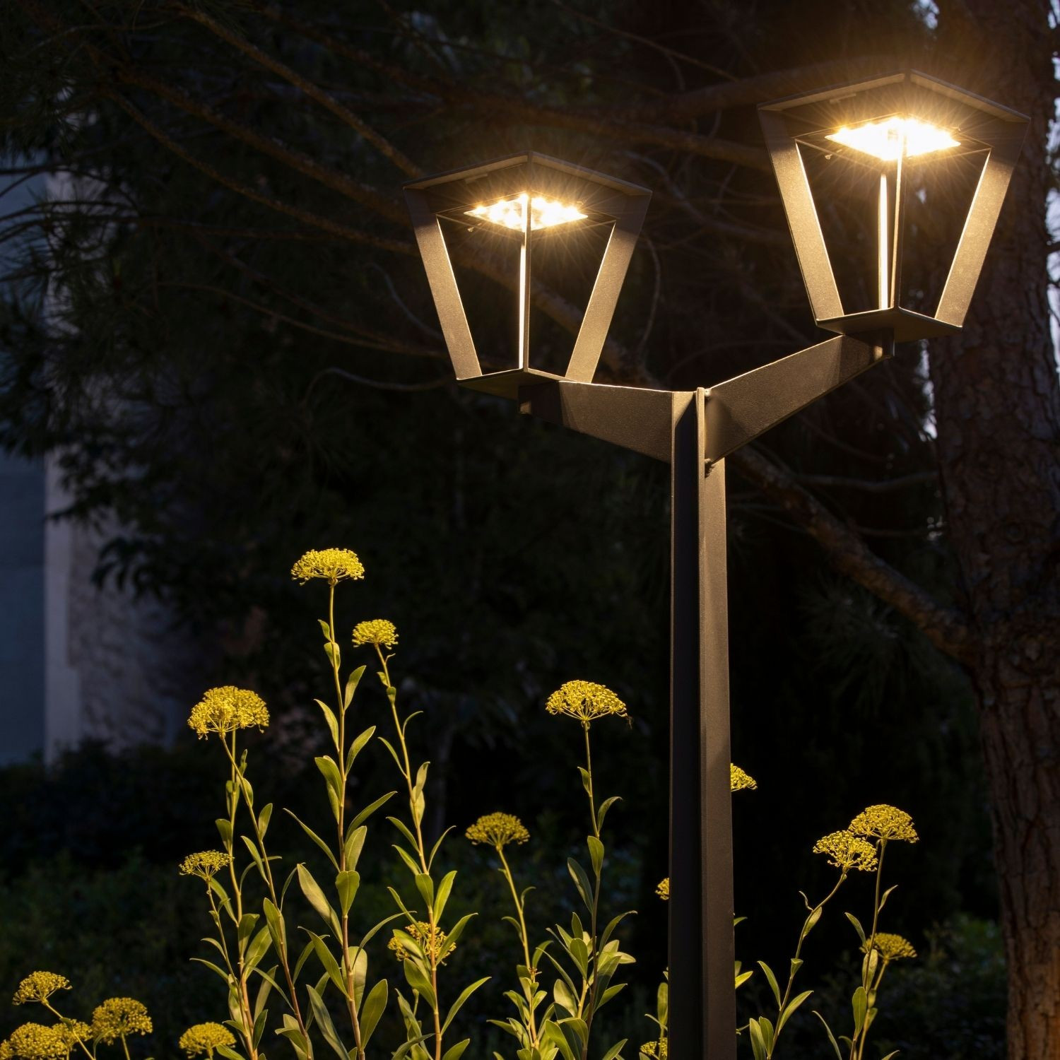 Lampadaire METRO double Les Jardins