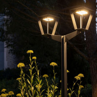 Lampadaire METRO double Les Jardins