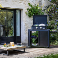 Desserte avec porte ACHILLE bleu navy Eno