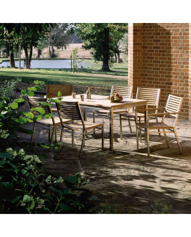 Table rectangulaire EQUINOX DINING 150 cm Barlow Tyrie