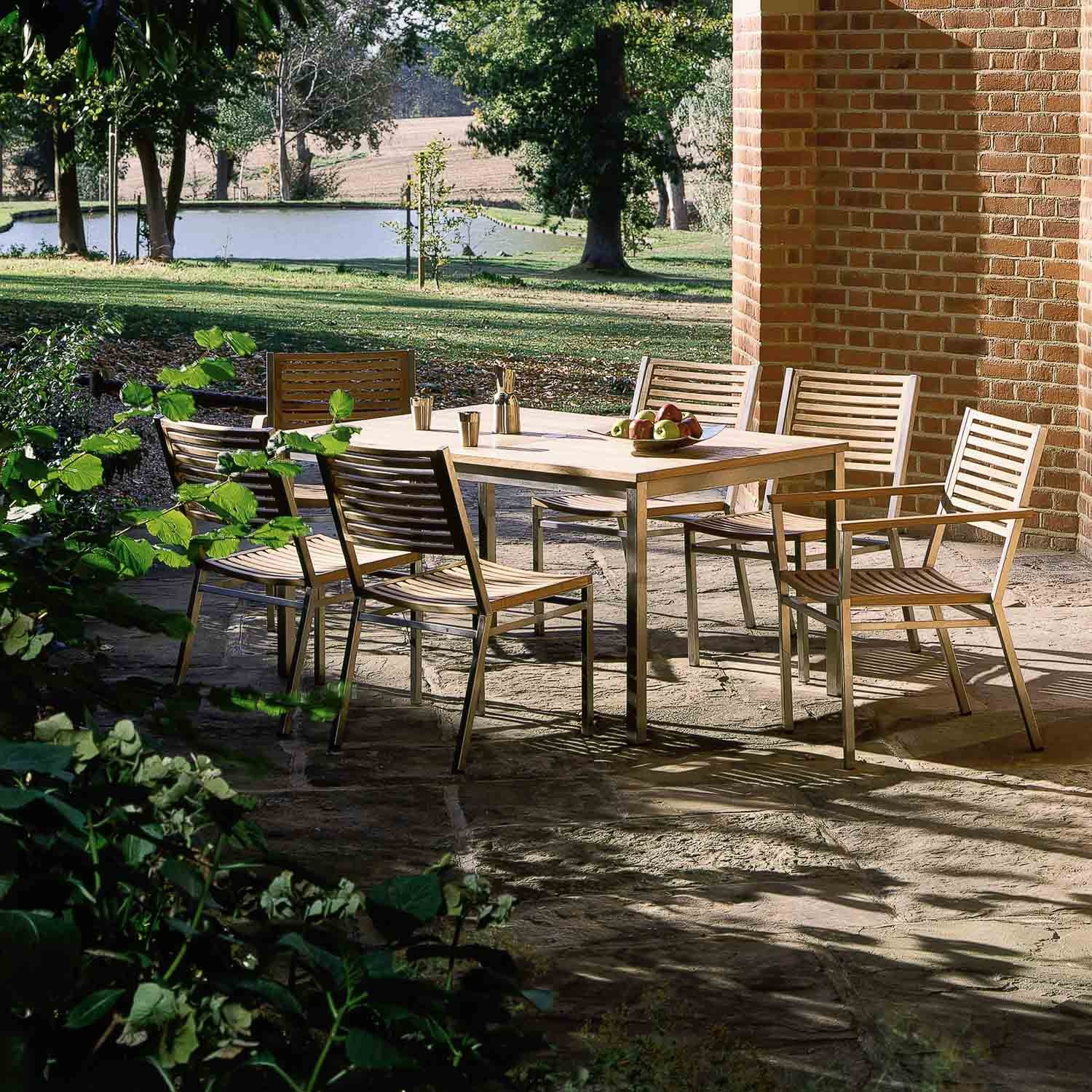 Table rectangulaire EQUINOX DINING 150 cm Barlow Tyrie