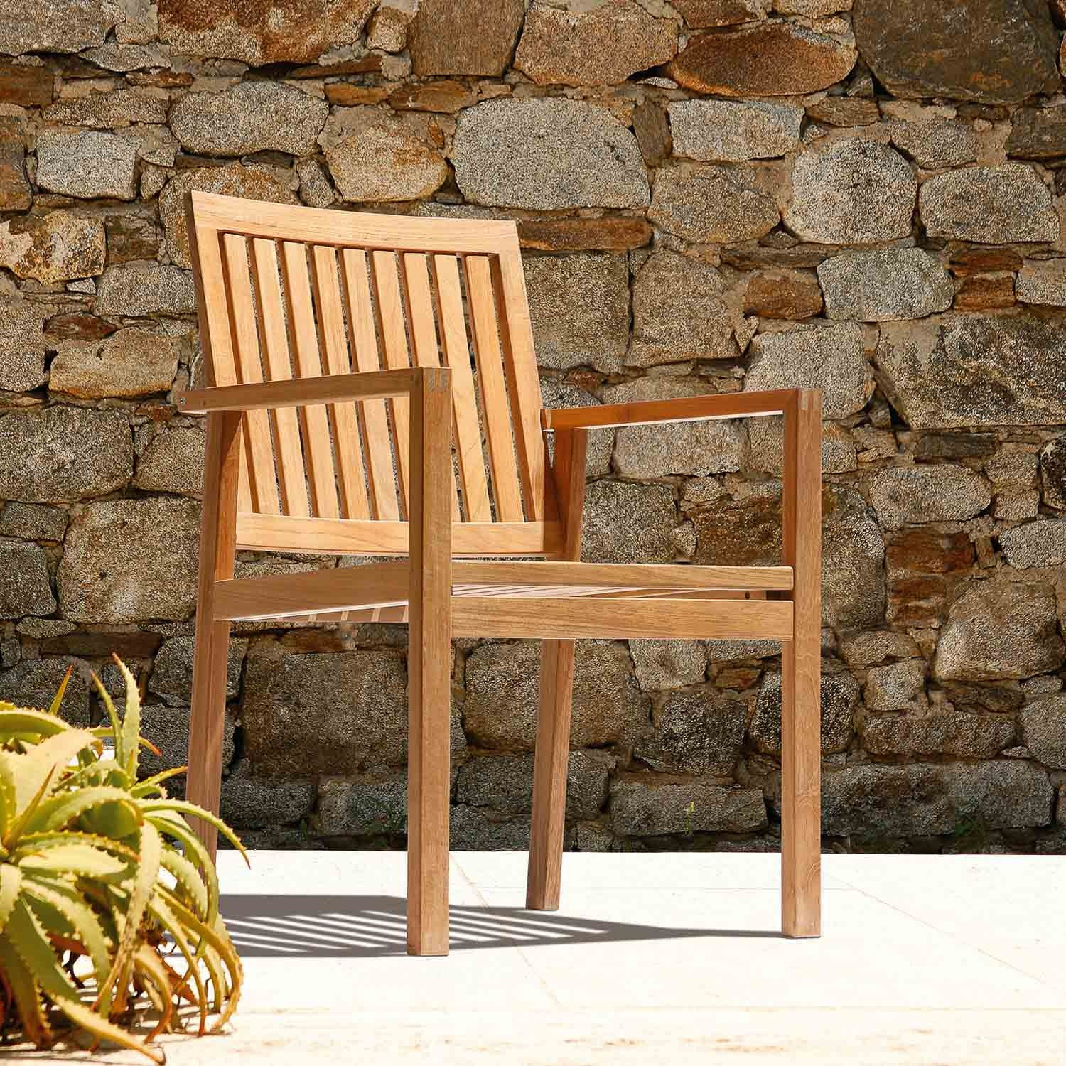 Fauteuil en teck LINEAR Barlow tyrie