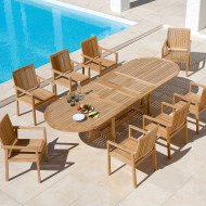 Fauteuil en teck LINEAR Barlow tyrie