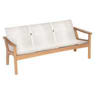 Canapé 3 places teck et cordon tressé MONTEREY Barlow Tyrie