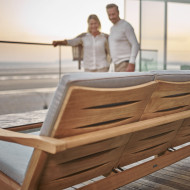 Canapé 3 places en teck MONTEREY Barlow Tyrie