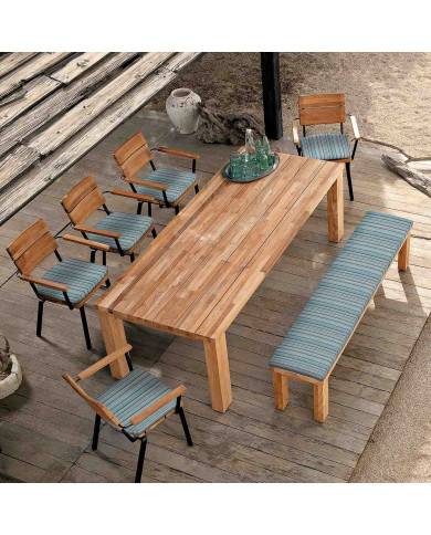 Banc en teck TITAN 130 cm Barlow Tyrie