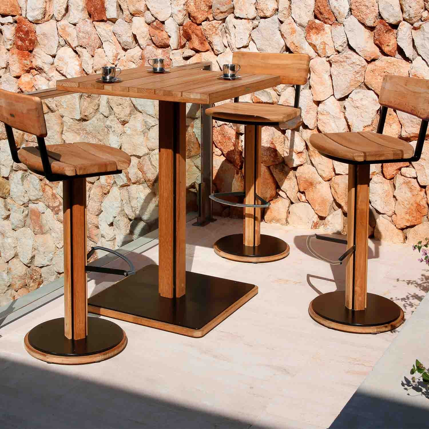 Table haute en teck TITAN Barlow Tyrie