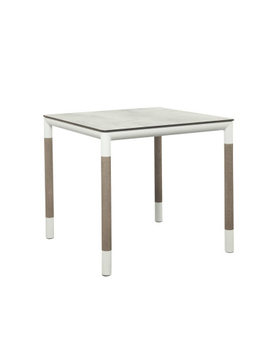 Les Jardins BASTINGAGE white 80 x 80 cm bistro bable 