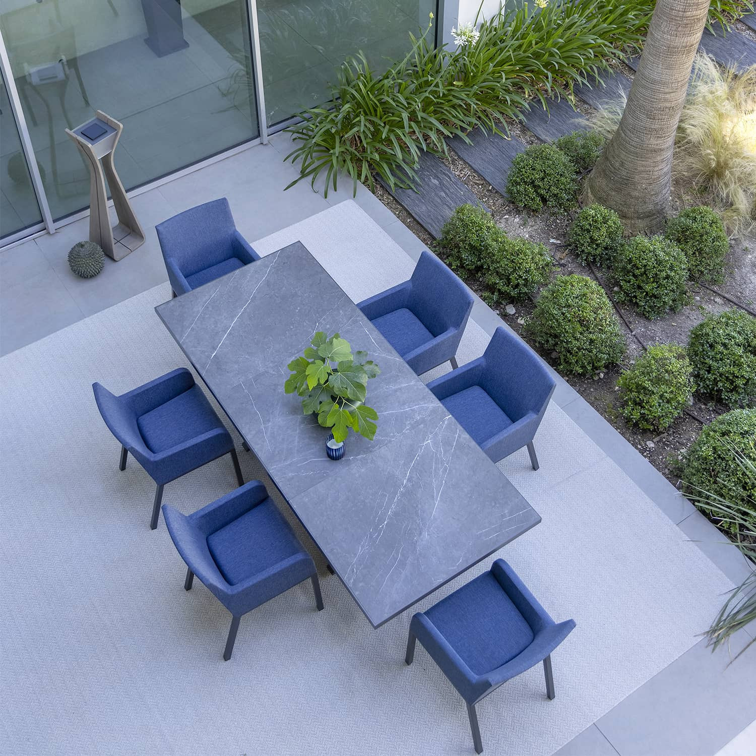 Les Jardins AMAKA 200/305 cm ceramic extendable table 