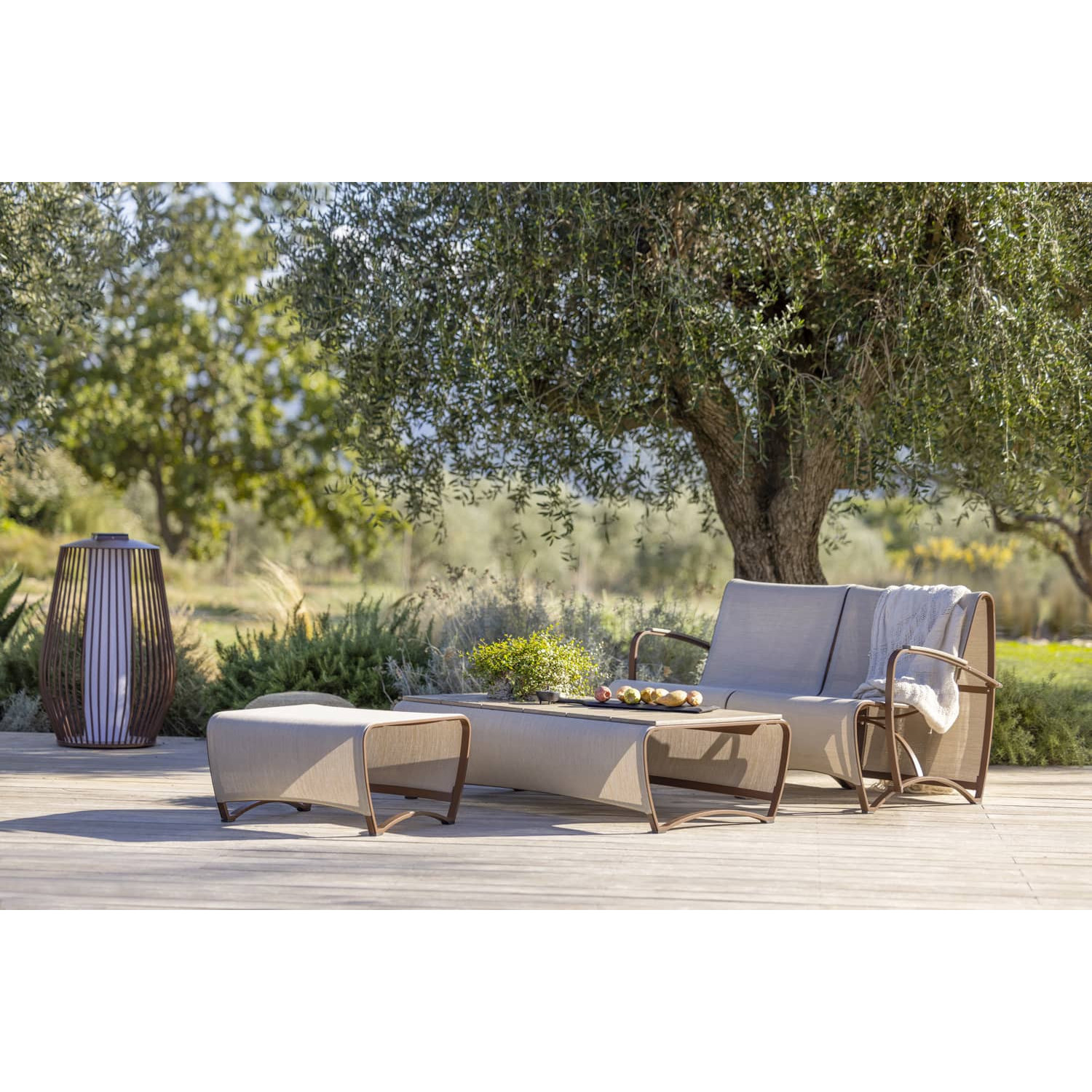  Les Jardins JET STREAM corten footrest