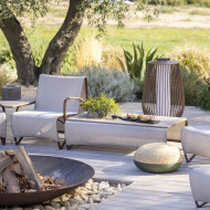 Les Jardins JET STREAM 120 x 70 cm corten coffee table  