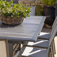 Table extensible céramique HEGOA Grise 190/280 cm Les Jardins