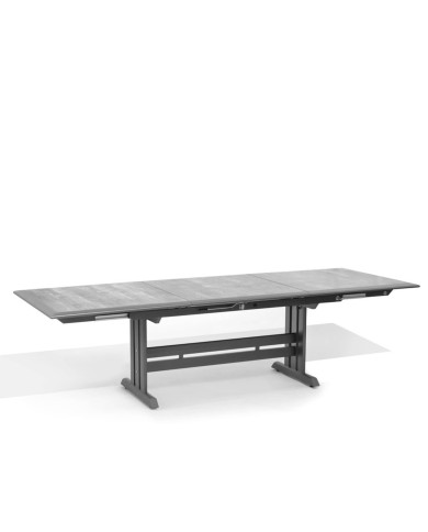 Les Jardins HEGOA 190/280 cm grey ceramic extensible table 