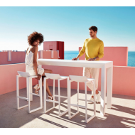 Table haute aluminium 140x60x105 cm FRAME Vondom