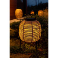 Lanterne solaire TIKA H59cm sur base acier Vincent Sheppard