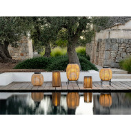 Lanterne solaire TIKA H59cm sur base acier Vincent Sheppard