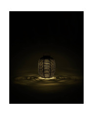 Lanterne solaire TIKA H59cm sur base acier Vincent Sheppard