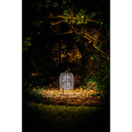 TIKA solar lantern H69 cm on teak base Vincent Sheppard