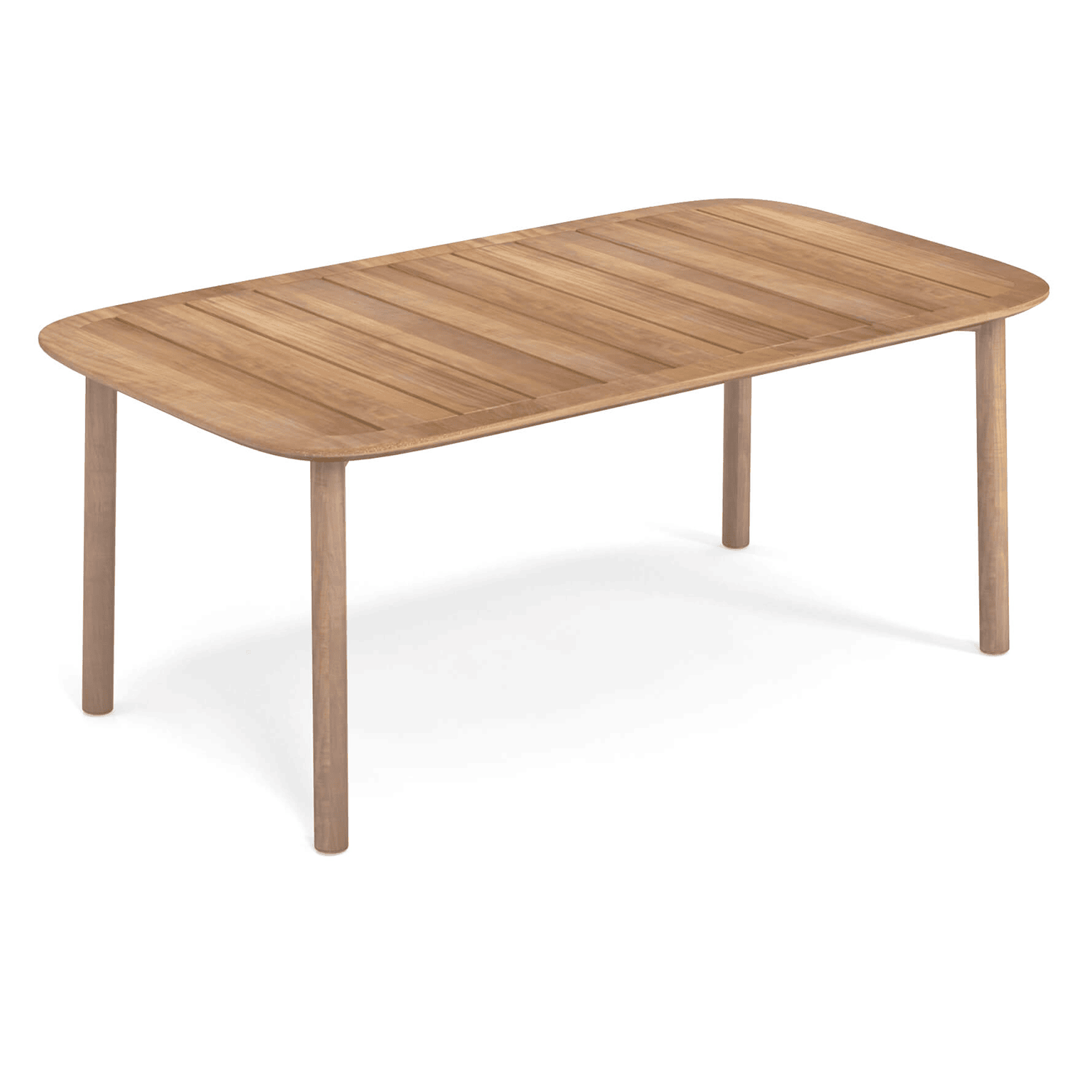 Table rectangulaire teck TWINS Emu