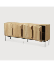 Buffet GRAPHIC en teck noir Ethnicraft