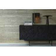 Buffet GRAPHIC en teck noir Ethnicraft