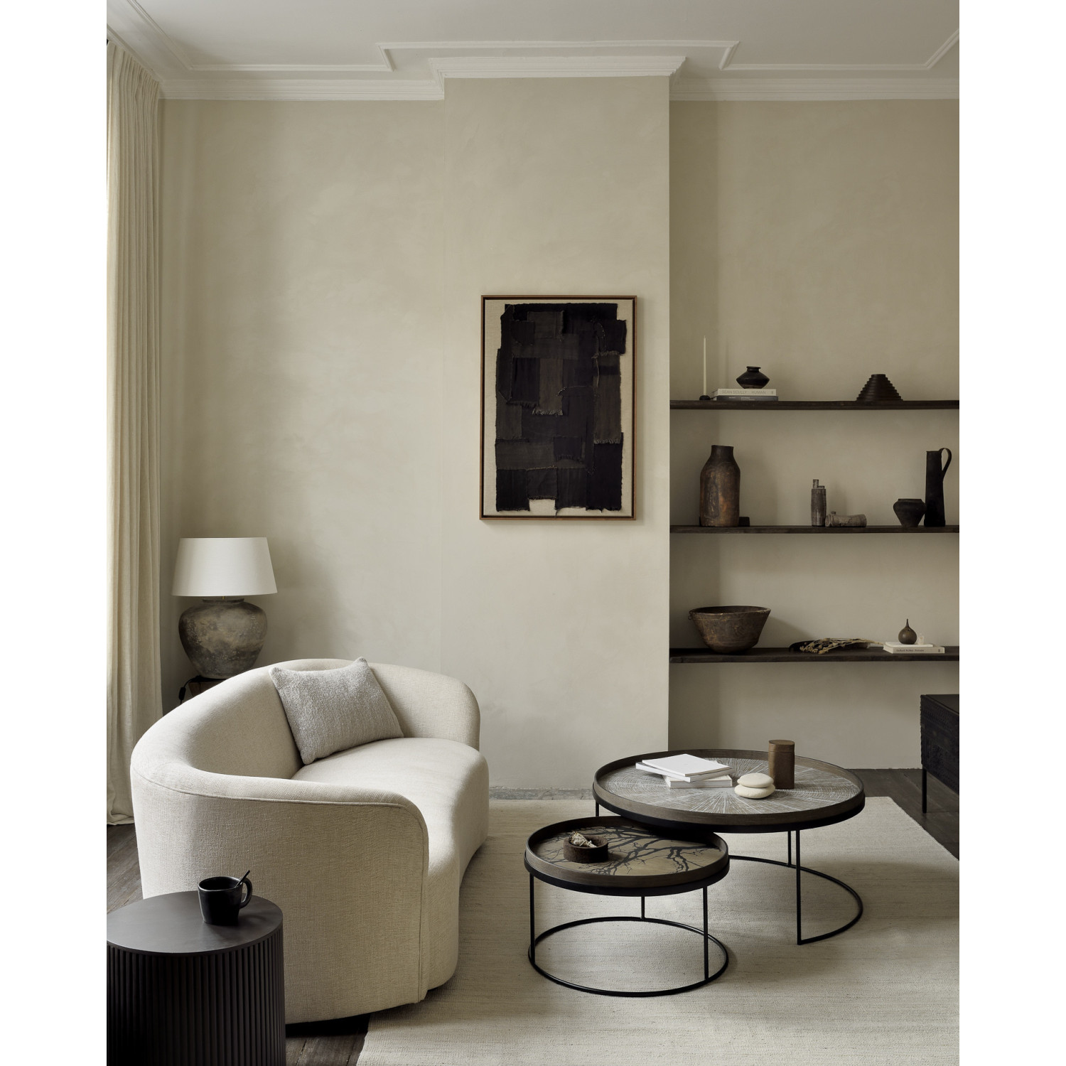 SLICE wooden tray Ø48 cm Ethnicraft