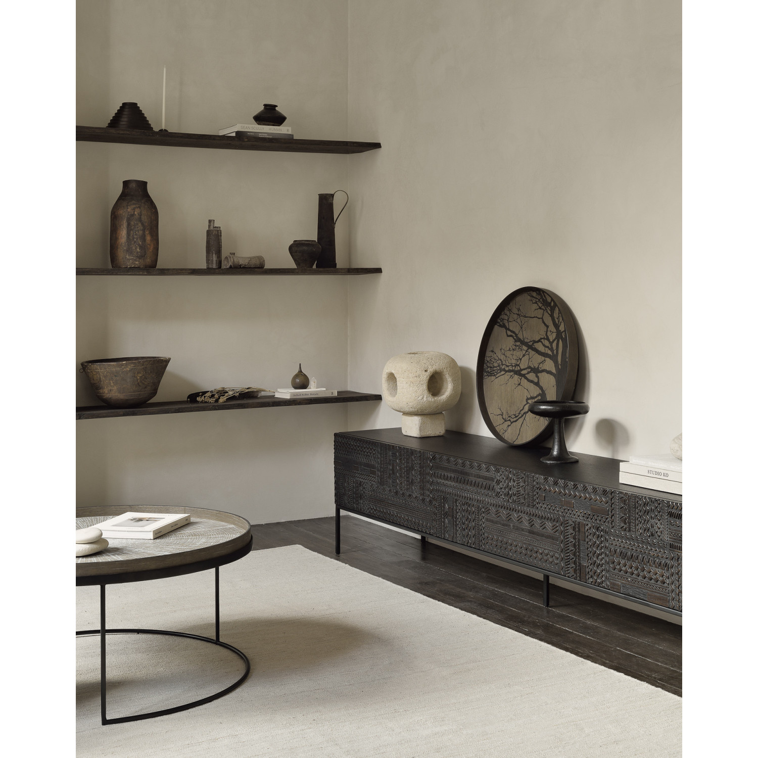 TREE wooden tray Ø61cm Ethnicraft