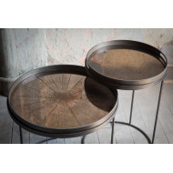 Plateau en miroir SLICE Bronze Ø61cm Ethnicraft