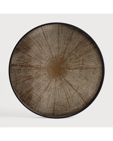 SLICE Bronze mirror tray Ø61cm Ethnicraft